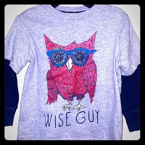 Boy’s owl long sleeve-tee